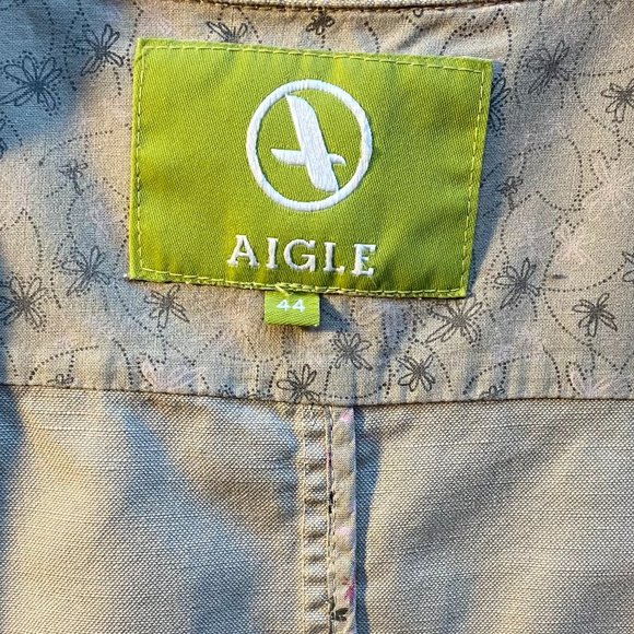 AIGLE linen & cotton jacket, size 44 - Picture 10 of 10